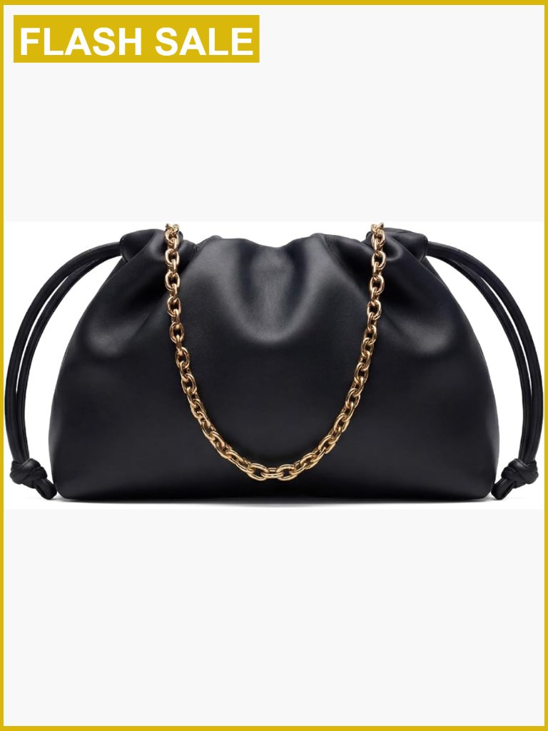 Soft Faux Leather Clutch Purse With 2 Detachable Straps - Small Evening Bag